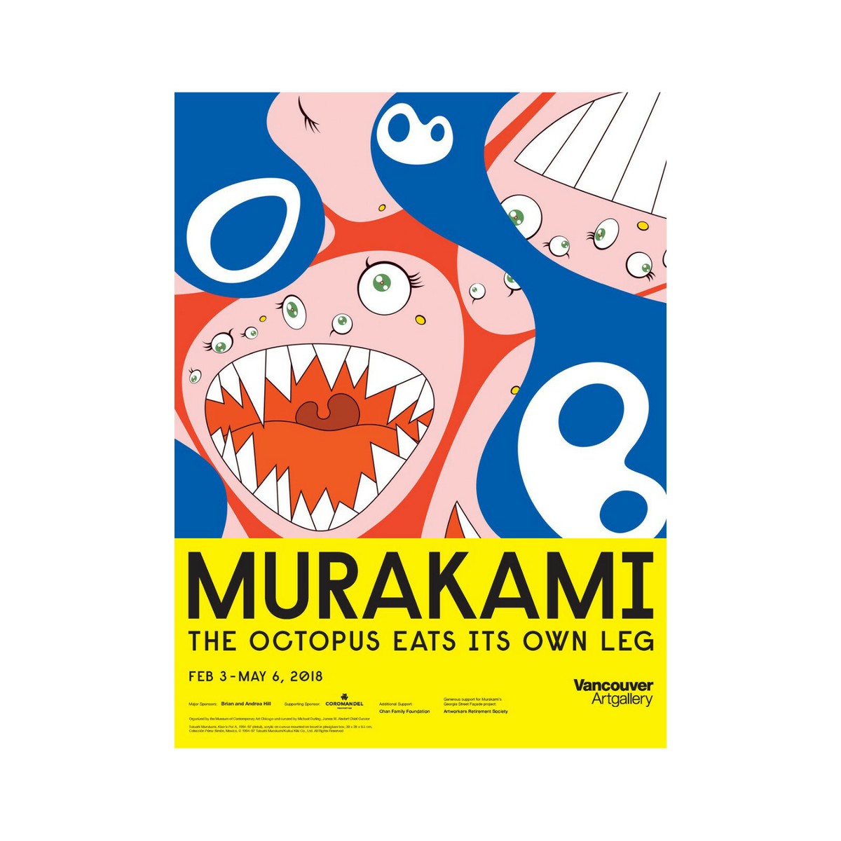 Takashi Murakami Exhibit Poster Art Print 2018 Kleins Dob BLM