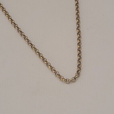 VINTAGE GOLD ON 835 STERLING SILVER 23.5IN LONG MODERNIST VINTAGE GOLD ON 835 STERLING SILVER 23.5IN LONG MODERNIST