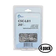 4-Pack Replacement 20-Inch L81 22BPX Chainsaw Chain for Stihl 24, 31, MS 271
