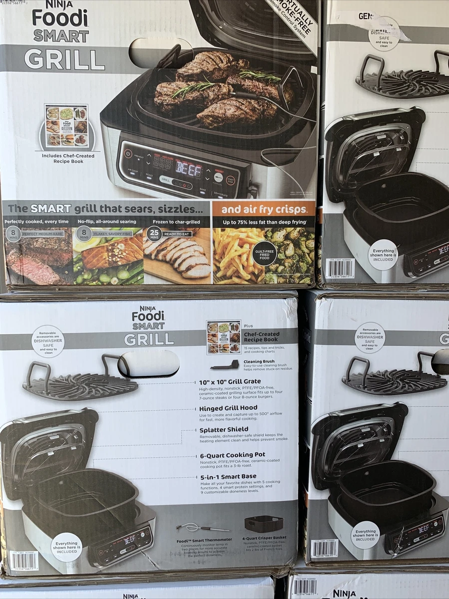 Ninja Foodi 5-in-1 Indoor Electric Grill with 4-qt. Air Fryer