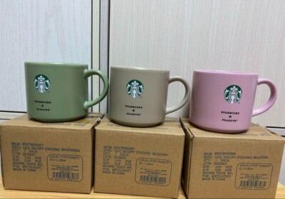 Starbucks - 【ドルチェ姫】スターバックス×スヌーピー　カップスリーブ3点セット STARBUCKS × スヌーピー コラボ カップスリーブ (Starbucks