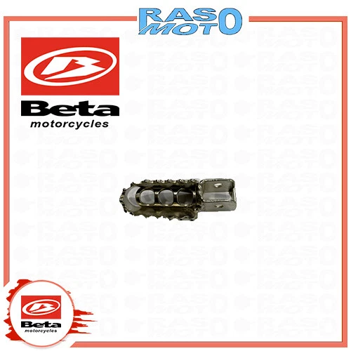 Pedane Poggiapiedi Antiscivolo In Lega Alluminio Per BETA RR 2T/4T, X Trainer 250/300, Motard 400-450-525, Rosse, Facili Da Montare, Massima Aderenza