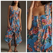 Large Farm Rio Button Front Maxidress