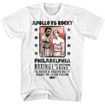 Rocky - Vs Apollo - American Classics - Front Print Adult Short Sleeve T-Shirt