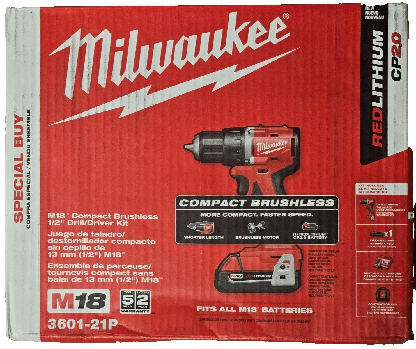 Milwaukee Battery Included Cordless Drills