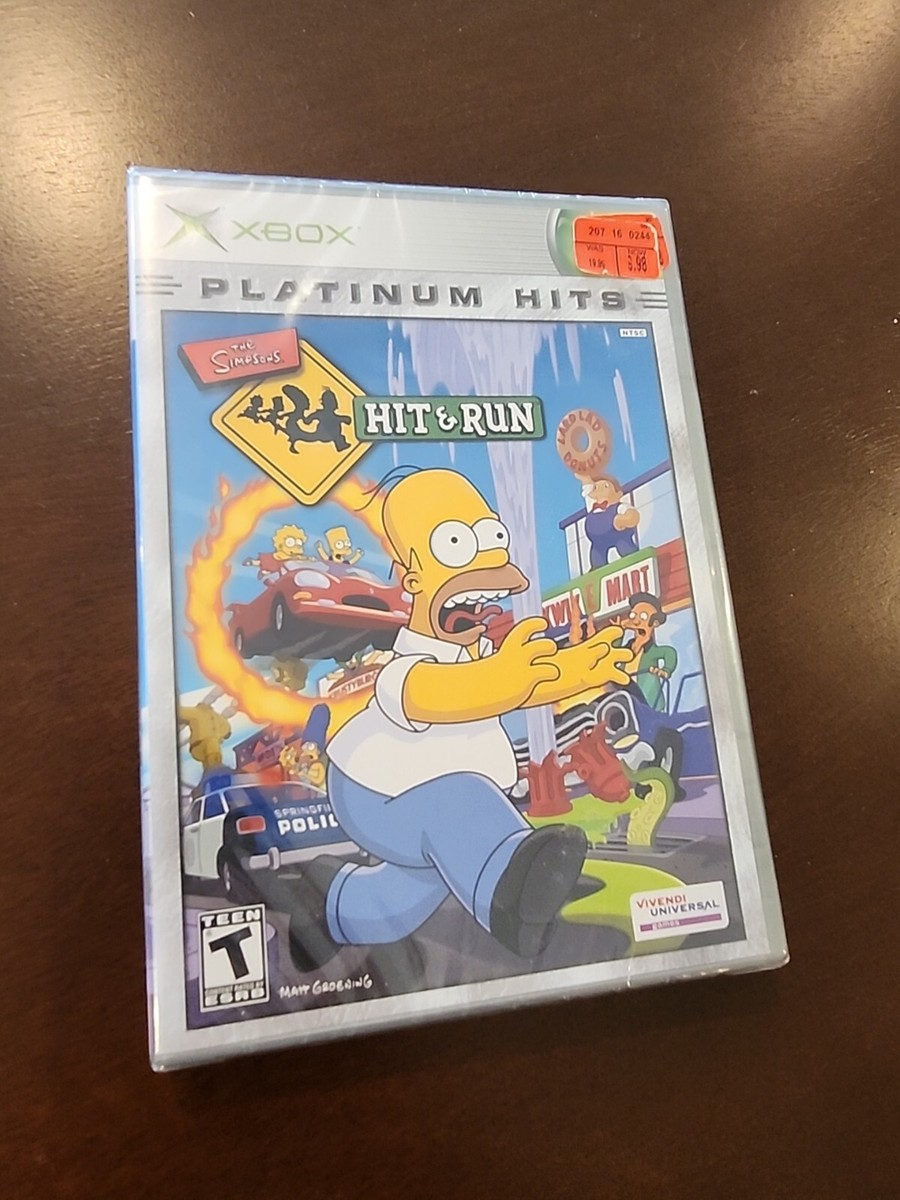 The Simpsons Hit And Run Microsoft XBOX Platinum Hits NEW SEALED