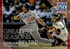 2019 Topps Update #150-81 Adrian Beltre 150 Years of Professional Baseball Red