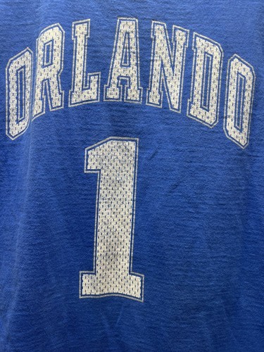 Vintage Orlando Magic #1 Salem Sports Blue NBA Basketball Jersey XXL 1990s - Picture 9 of 9