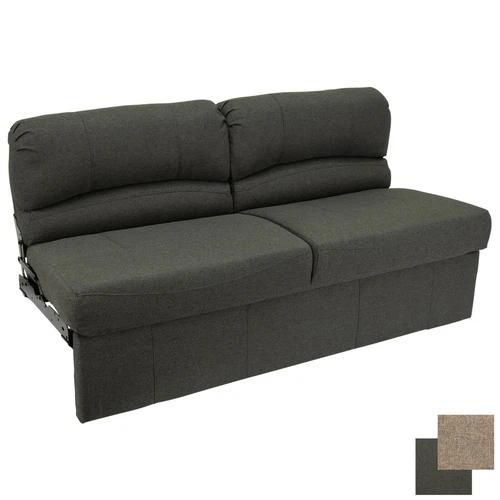 RecPro RV 72" Jack Knife Sleeper Sofa Bed Loveseat RV Furniture Bench Fossil