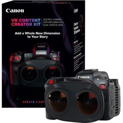 Canon VR Content Creator Kit - EOS R5 C Camera with Dual-lens fisheye +1TB card