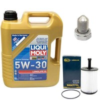 MotoröL Set 5W-30 5 Liter + ÖLfilter + Schraube FüR Audi Seat Skoda VW Passat