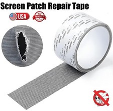 Window Screen Repair Patch Adhesive Repaire Tape Fiberglass Mesh Hole 2"x79" USA