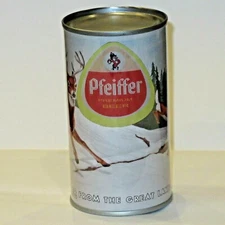 Pfeiffer Deer Scene REPLICA / NOVELTY beer can, paper label