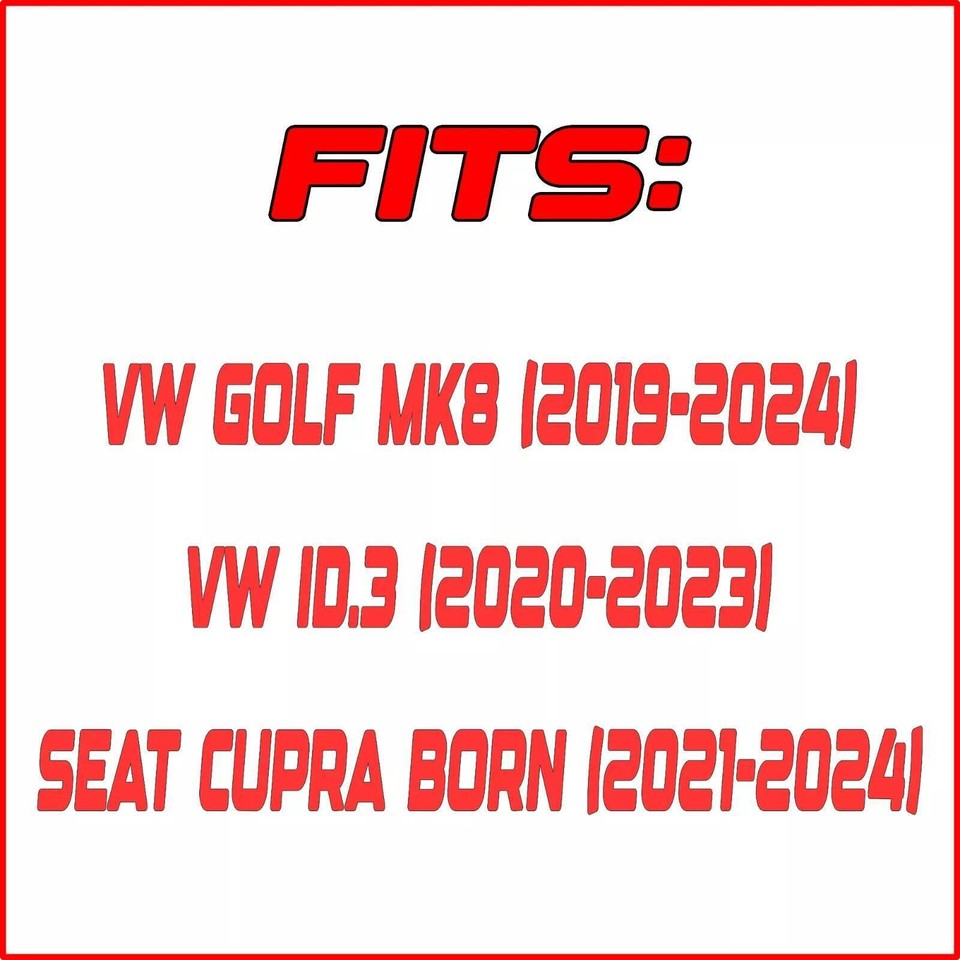 Right Wing Mirror Cover For VW Golf MK8 ID.3 Seat Cupra Born Pure White