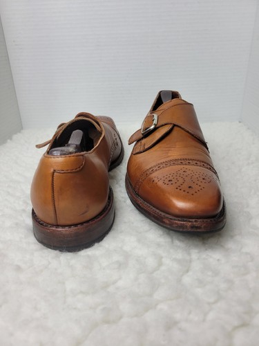Scarpa elegante Allen Edmonds Franciscan da uomo taglia 11,5 marrone con cinturino da monaco - Foto 8 di 11