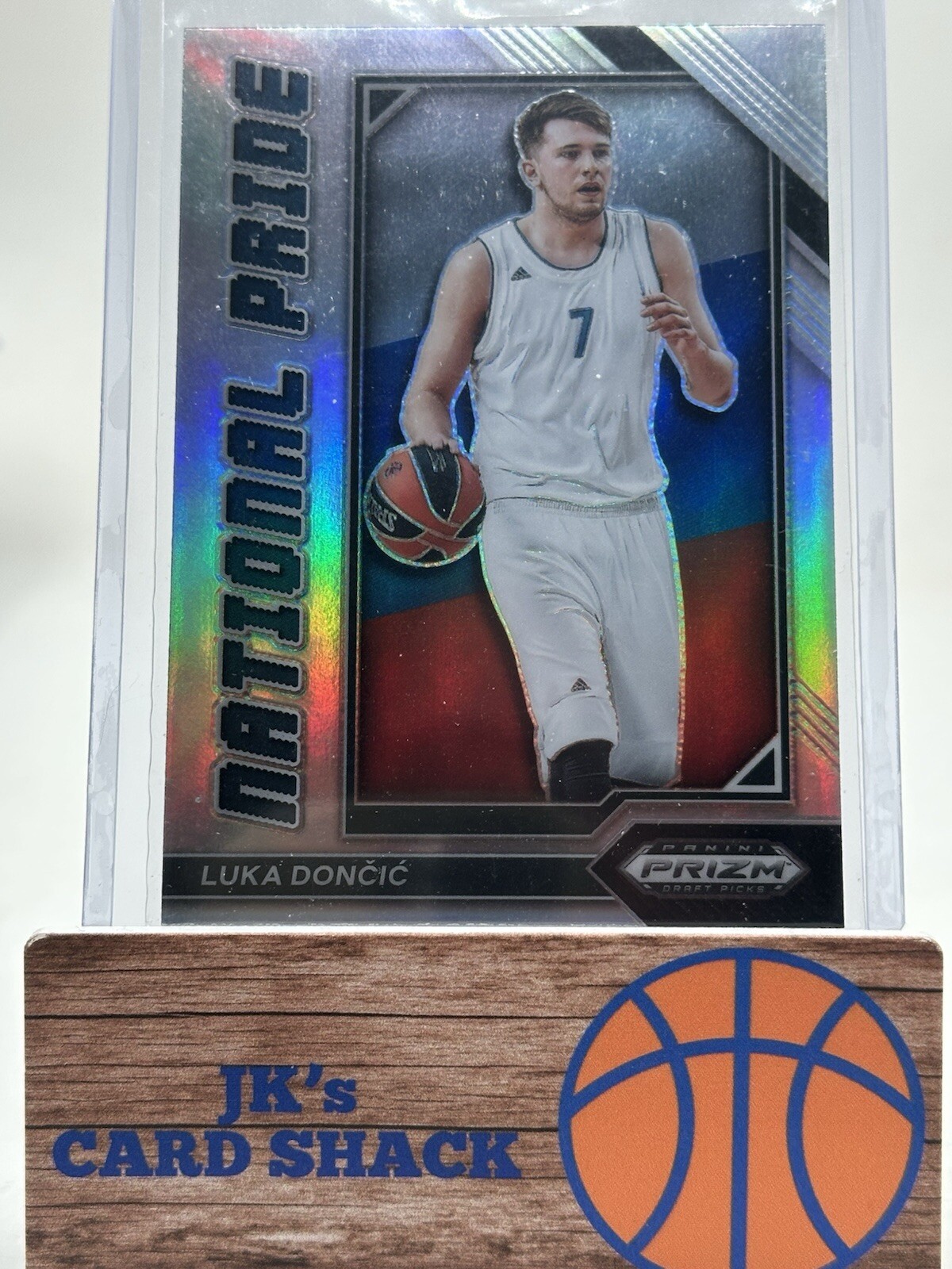 2023 Panini Prizm Draft Picks Luka Doncic National Pride Silver Prizm #8