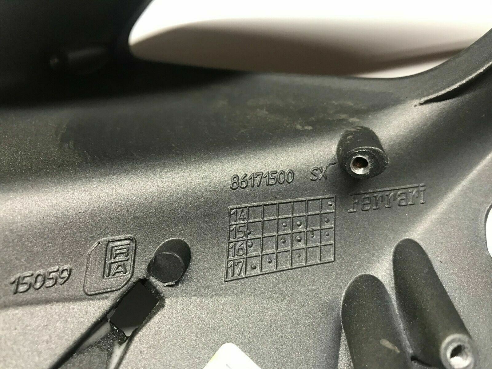 FERRARI 488 DRIVER LEFT SIDE AIR VENT SURROUND DASH BEZEL OEM 86171500