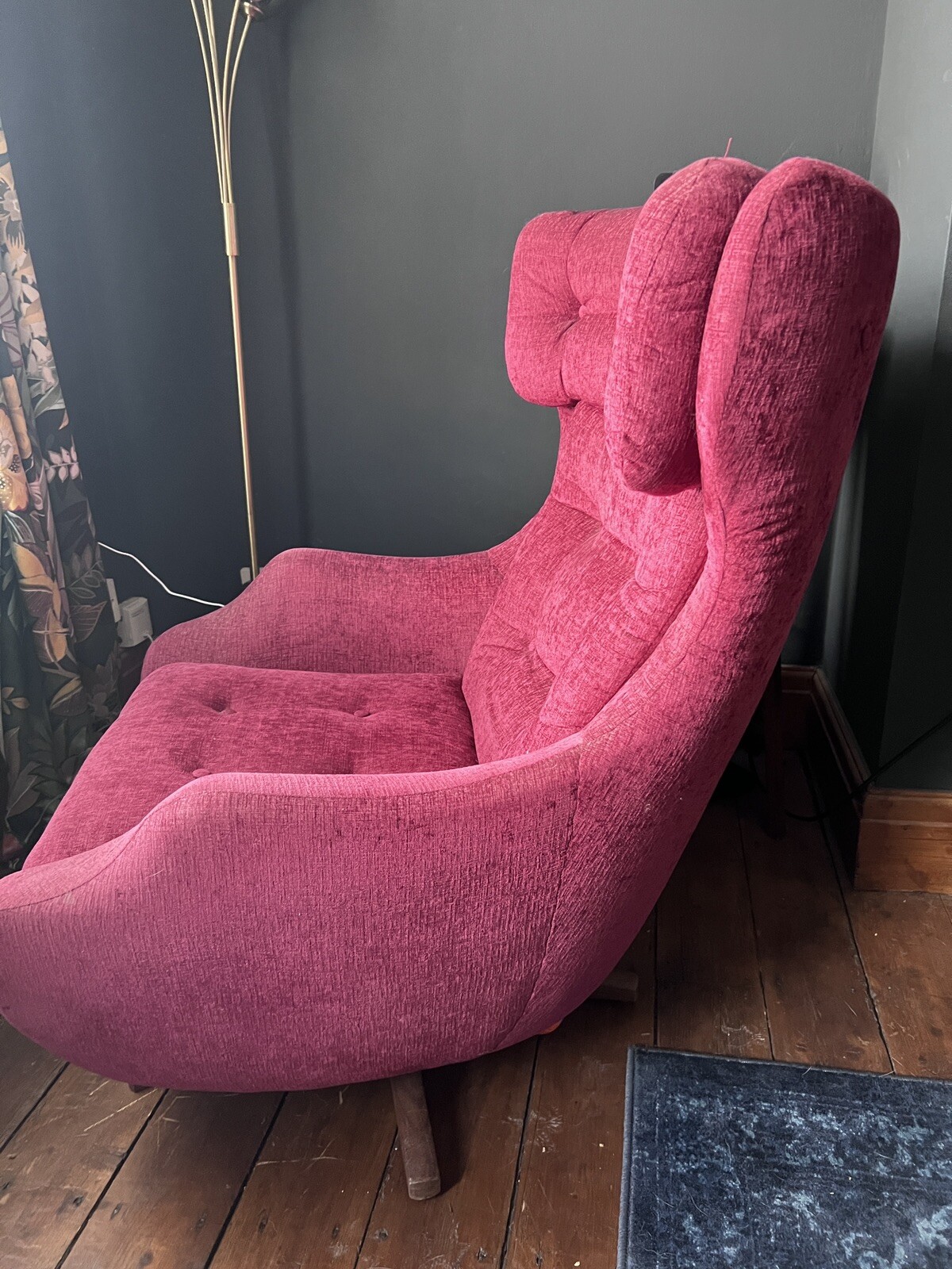 Parker Knoll Statesman Egg Chair, Swivel Armchair Vintage Retro Mid