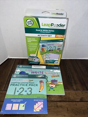 K New Leap Frog Reader Read & Write Series Numbers Counting add Subtract Set