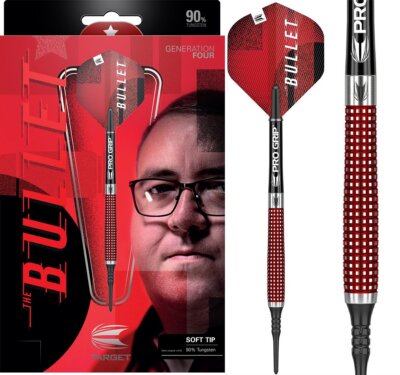 The Bullet ,Target Stephen Bunting, 90% Tungsten 18 g ,E-Dart Softdart Gen 4