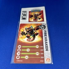 FIRE KRAKEN Skylanders Swap Force Trading card and sticker Activision 2013
