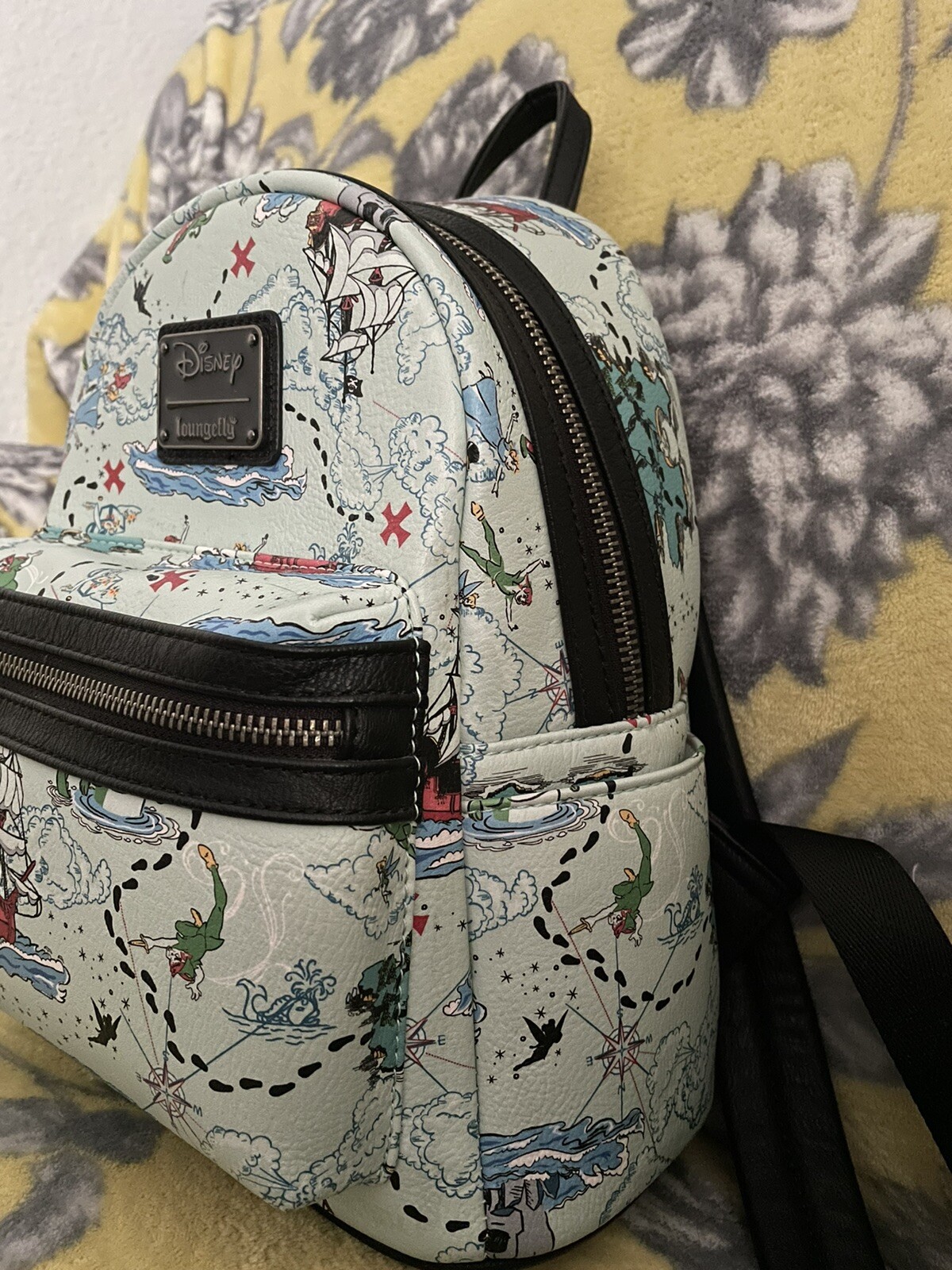 Loungefly Mini Backpack Peter Pan Map Gem