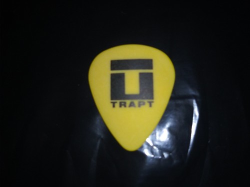 TRAPT Headstrong Band Logo Chris Taylor Signature Stage Used Tour GUITAR PICK