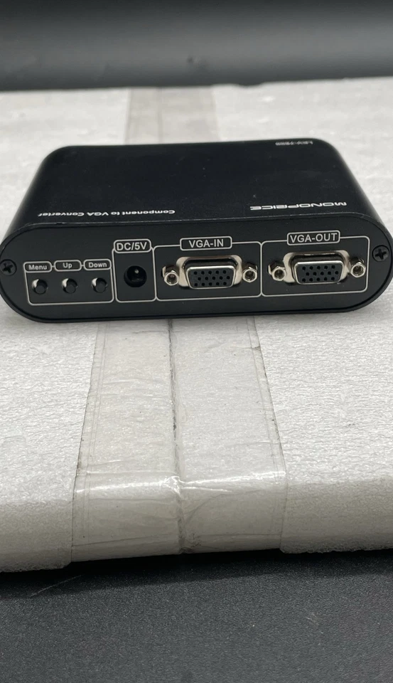 Adaptador convertidor de video VGA a componente Monoprice LKV-7600 para dispositivos de visualización Foto 3 de 4