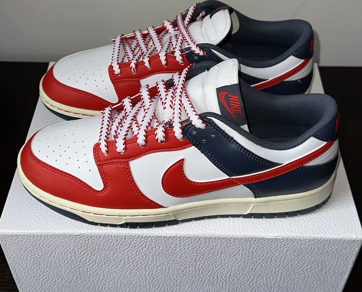 Las mejores ofertas en Nike Dunk Low White Red Blue | eBay