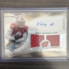 2025 Bowman U Prospect Relic Vinny Anthony II #DRA-VA Dual Patch Auto-Wisconsin