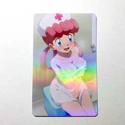 Pokémon Nurse Joy Sexy Doujin Waifu Girl Anime Art Goddess Card