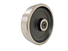 8" x 2" Drop Forged Steel Caster Wheel w/ Roller Bearing&1/2" Bushing 3000lbs ea