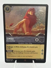 [NM] Simba - Returned King 189/204 FOIL Rare - Disney Lorcana The First Chapter