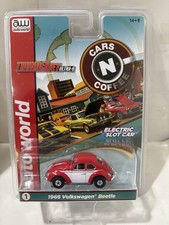 Auto World Cars N Coffee Tjet Ultra g 66 Volkswagen Beetle Red/Wht. New HO Slot
