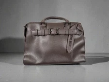 Steve Madden Brown Faux Leather Satchel Medium Handbag Crossbody