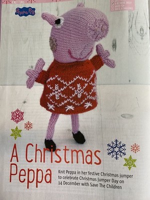 Xmas Peppa Pig Spielzeug Strickanleitung (bitte Beschreibung lesen)