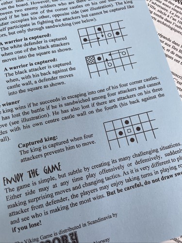 “THE VIKING GAME/VIKING CHESS” /HNEFATAFL GAME - Picture 18 of 24