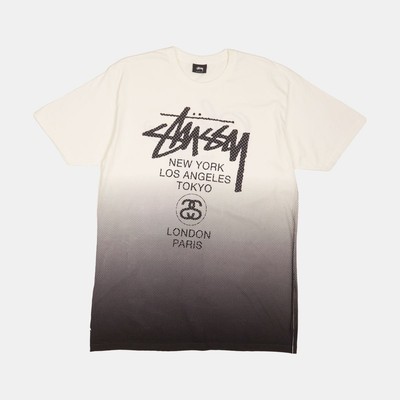 Stussy Mesh WT T-Shirt / Size L / Mens / Black / Cotton