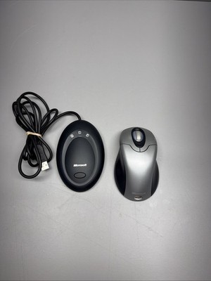 Microsoft Wireless Optical Mouse 2.0 Model 1008 Silver W/ Receiver
