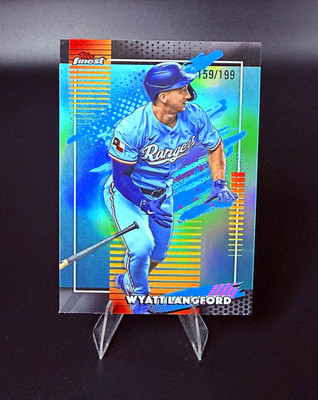 Topps Finest 2026 Uncommon Wyatt Langford 159/199 Rangers
