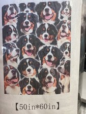 Bernese Mountain Dog Fleece Blanket