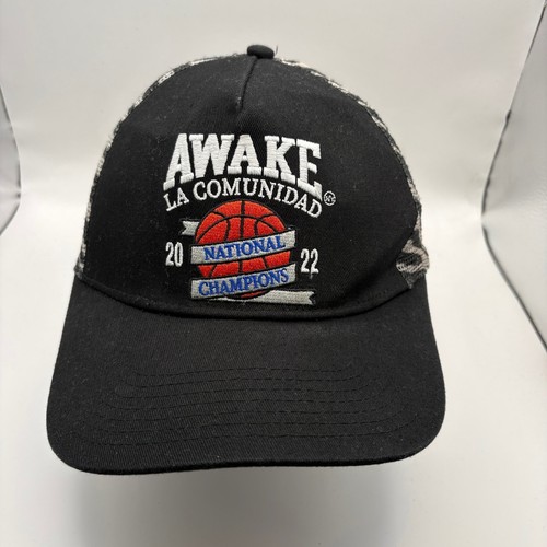 AWAKE New York La Comunidad National Champions 2022 Snapback Hat Black Zebra