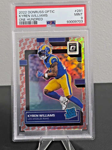 2022 Donruss Optic Football One Hundred Kyren Williams #281 PSA 9