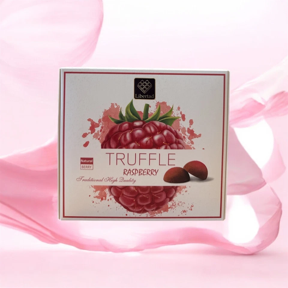 Truffle Raspberry Traditional Premium Quality • 120g • Gourmet Chocolate Candy - Image 2 of 4