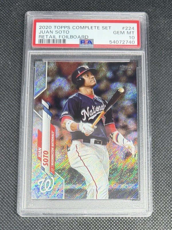 2020 Topps Juan Soto #224 Retail Foilboard /264 PSA 10 Gem Mint