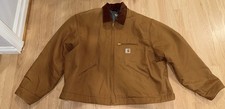 Vintage Carhartt Relaxed Fit Duck Blanket-Lined Detroit J001-BRN Jacket Sz 3XL