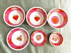 2003 Erdbeere Shortcake Teller und Schüssel Set - 6 Teile