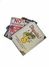 Funny Metal Bar Signs   Tin Wall Art for Garage or Pub Decor Gifts