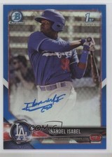 2018 Bowman Chrome Prospect Blue Refractor /150 Ibandel Isabel #CPA-II Auto 4m4