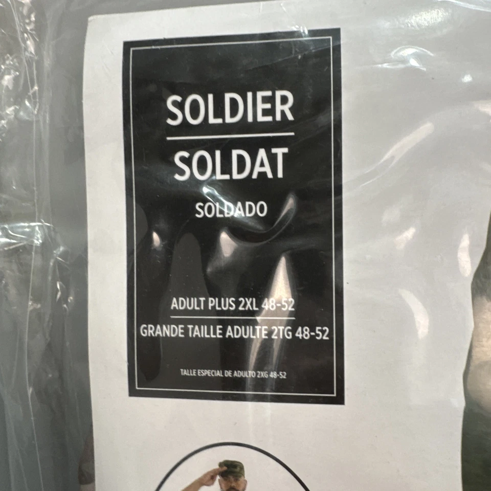 Disfraz de Soldado Militar Mangas Extraíbles Chaqueta Pantalones Adulto Hombre 2XL 48/52 Foto 4 de 4